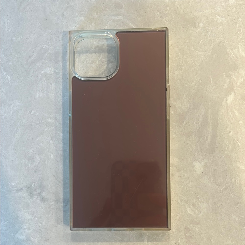 Rose gold / pink Minimalist iPhone Case with Glossy Finish